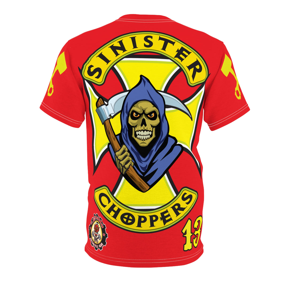 Sinister Choppers HiViz Custom Motorcycles Reaper Super Tee - High Performance Riding Wear