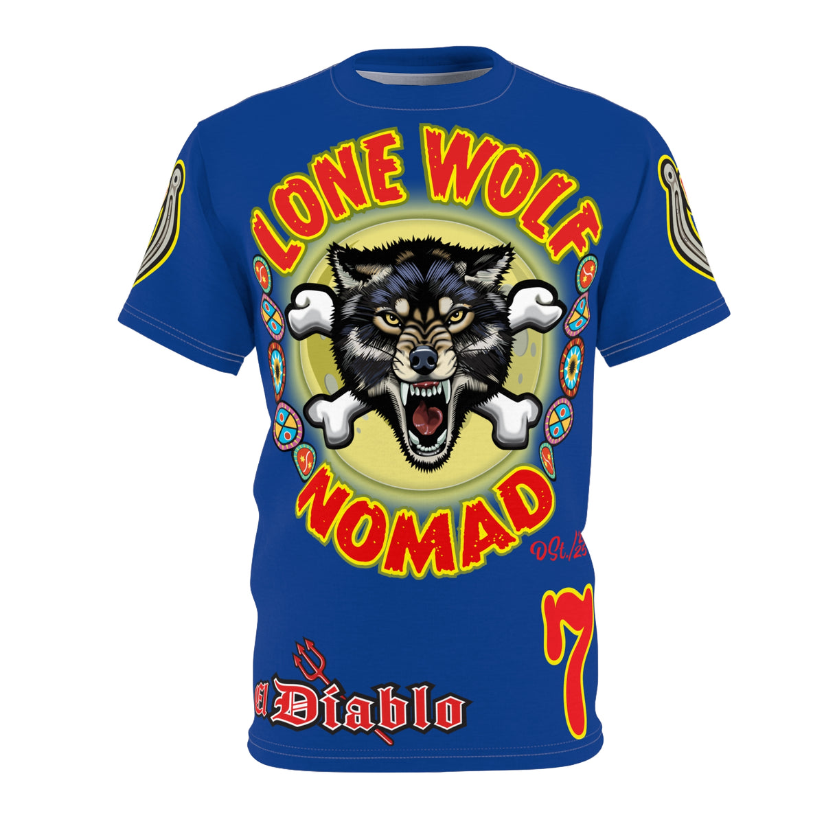 Lone Wolf Nomad HiViz Super Tee - Special Design for Independent No Club Riders