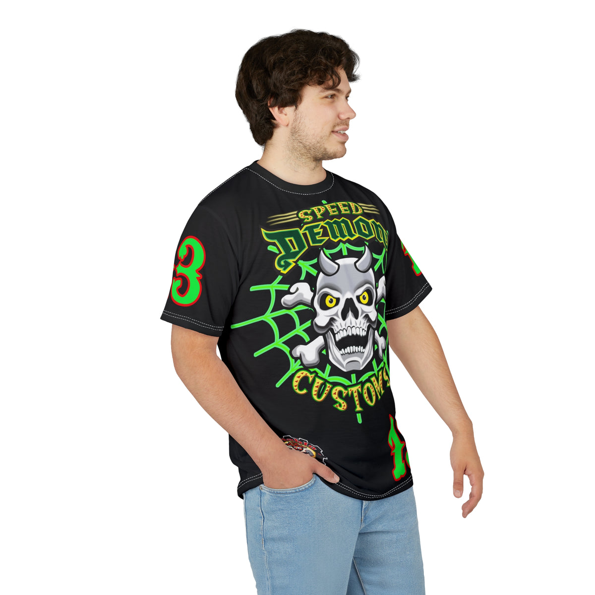 Speed Demon Special Edition HiViz Custom Made Motorcycle Riding Tee