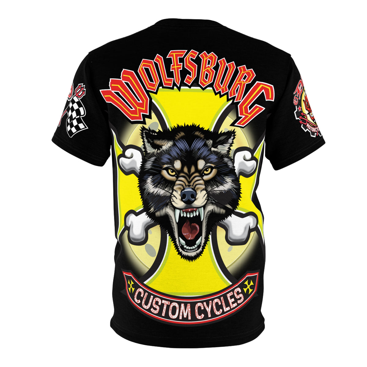 Wolfsburg Custom Cycles - HiViz, High Comfort and Performance Riding Tee Shirt