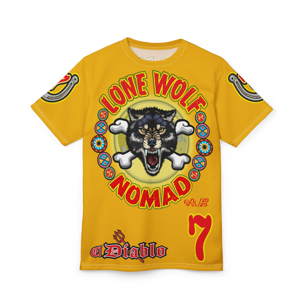 Lone Wolf Nomad HiViz Super Tee - Special Design for Independent No Club Riders
