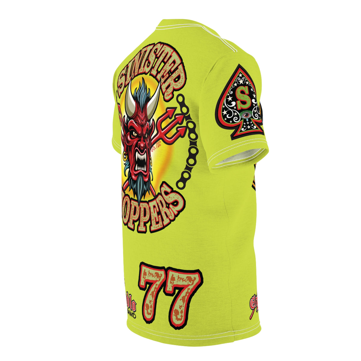 VERY Special Sinister Choppers BIG D HIVIZ SUPER TEE— Ride Cool Look Cool in our Best Super Tee