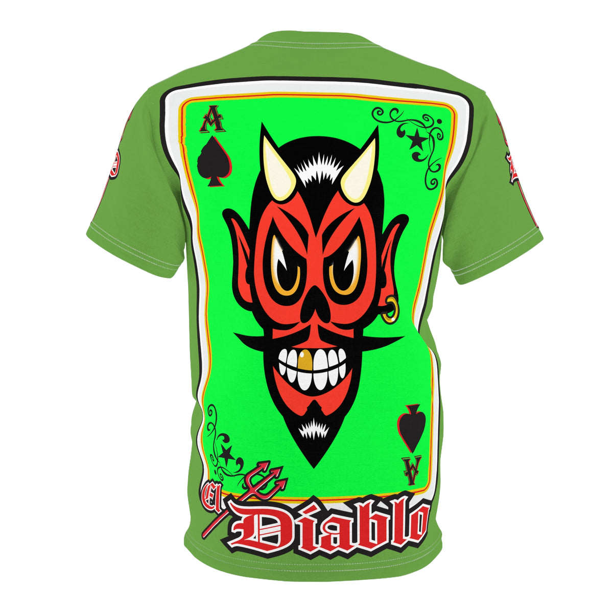 El Diablo Big D HiViz Super Tee, Huge HiViz Back Ace Graphic, See & be seen !!!