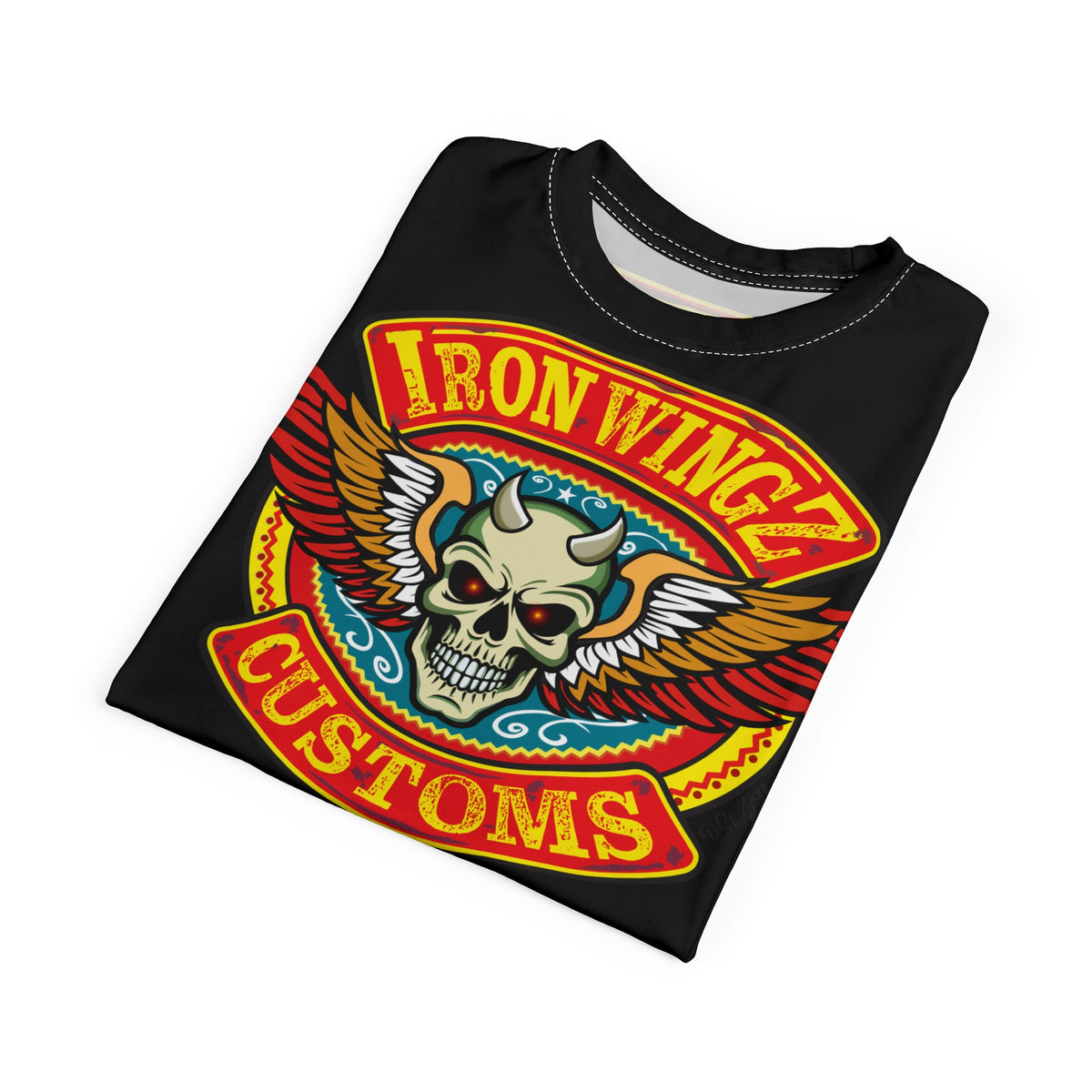 Iron WingZ Garage - Custom HiViz Super Tee - The Ultimate Motorcycle Riding Tee