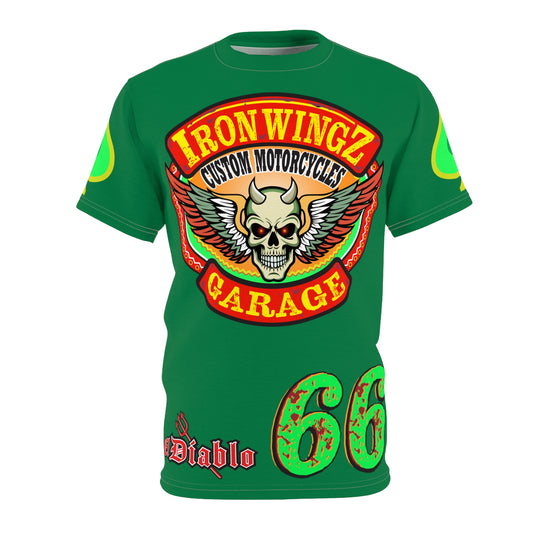 Iron Wingz Custom Motorcycle Unisex Super Tee - Bold Graphic Tee for Bikers