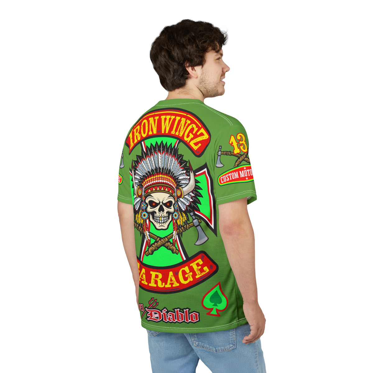 Iron WingZ Customs HiViz High Performance Motorcycle Riding Super Tee
