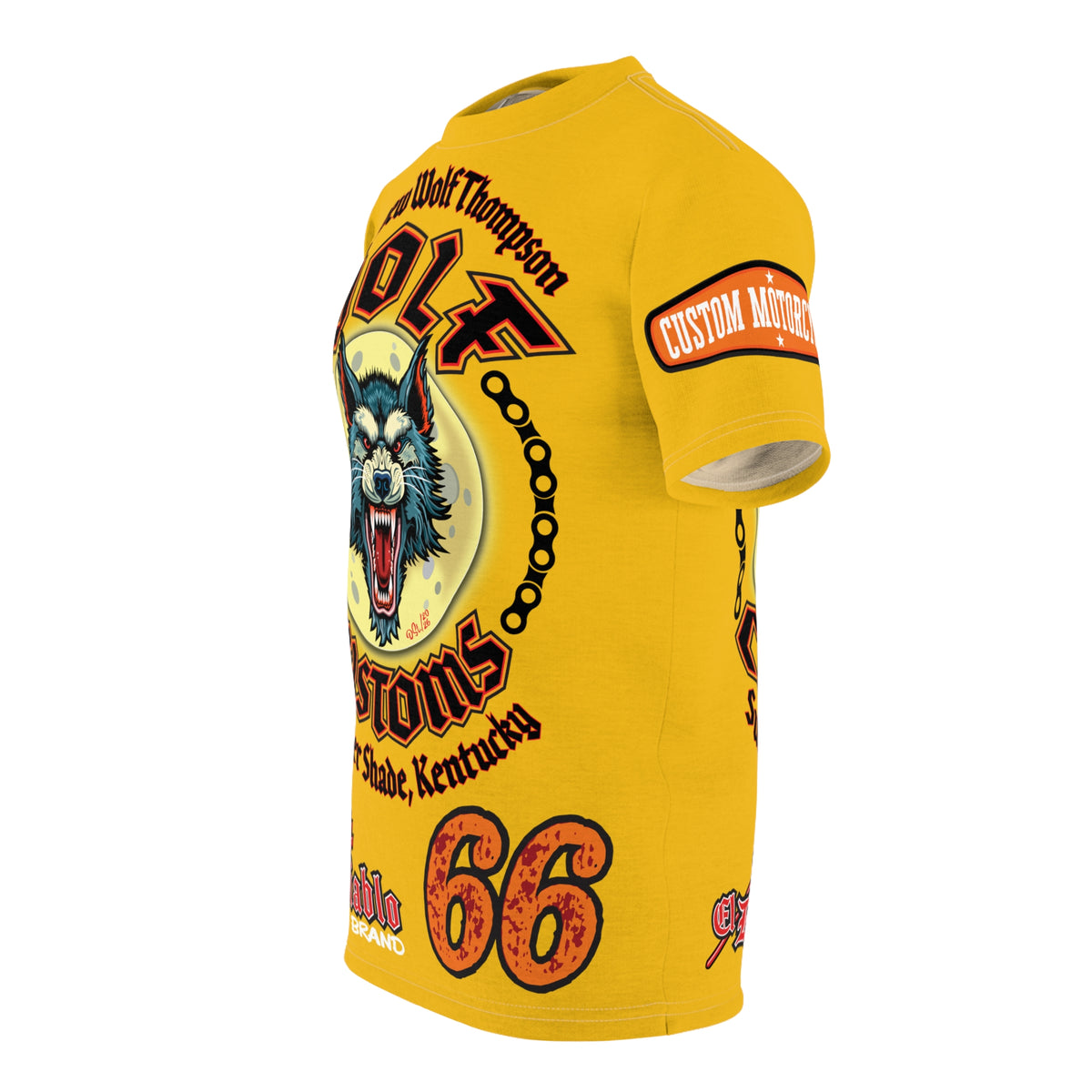 MWT Wolf Custom Motorcycles Super Tee — Viciously Cool High Performance Motorcycle Riding Shirt