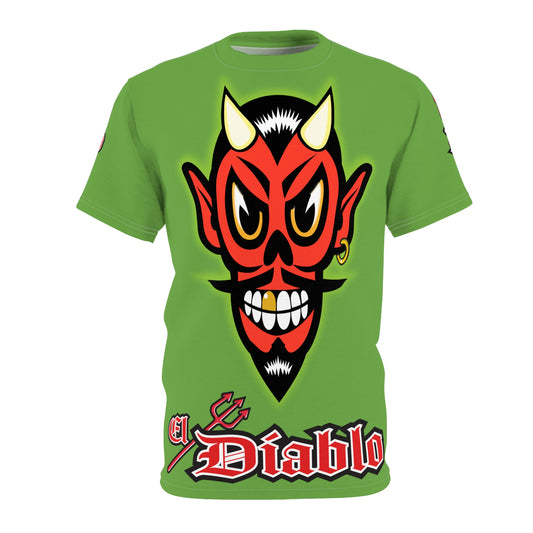 El Diablo Big D HiViz Super Tee, Huge HiViz Back Ace Graphic, See & be seen !!!