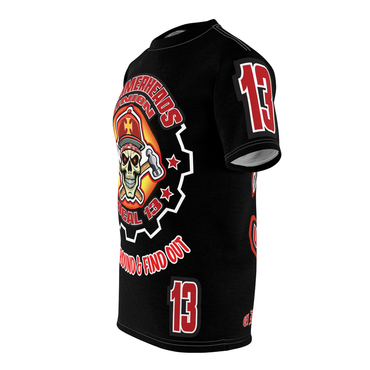 Hammerheads Union Local 13 - Custom Motorcycle Riding Tee Shirt _ Super Comfort and Fit