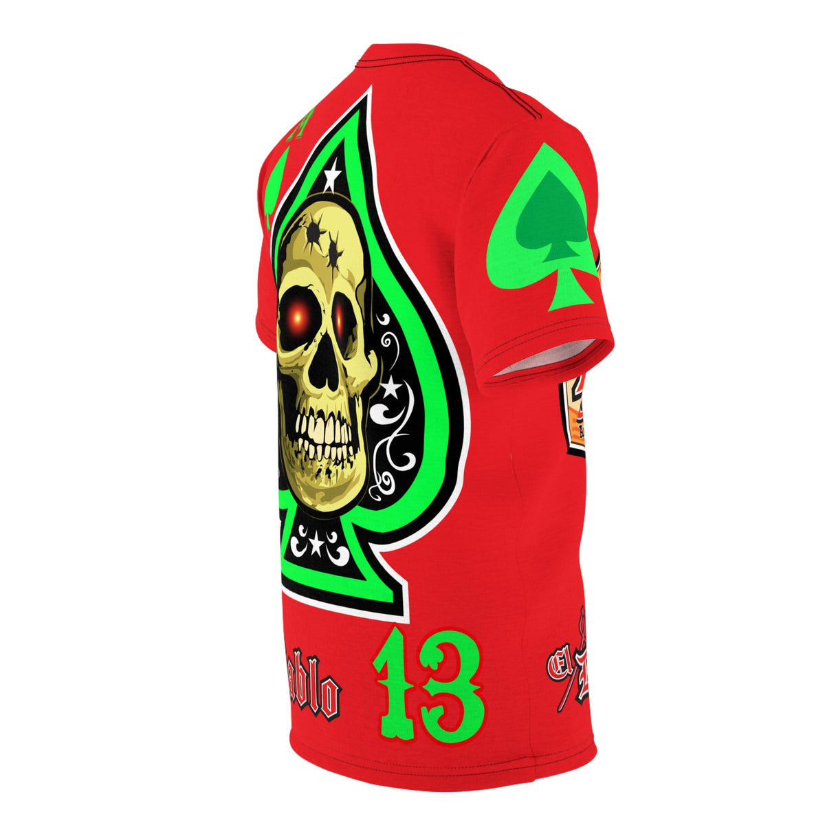 American Custom Engines ACE - Specially Designed Lumina Green  Ace of Spades Death Card High visibility Graphics