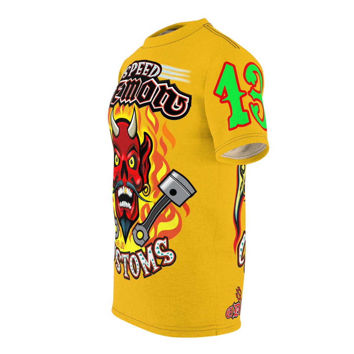 Speed Demon Custom HiViz Unisex Tee - Bold Graphic Harley Enthusiast Super T
