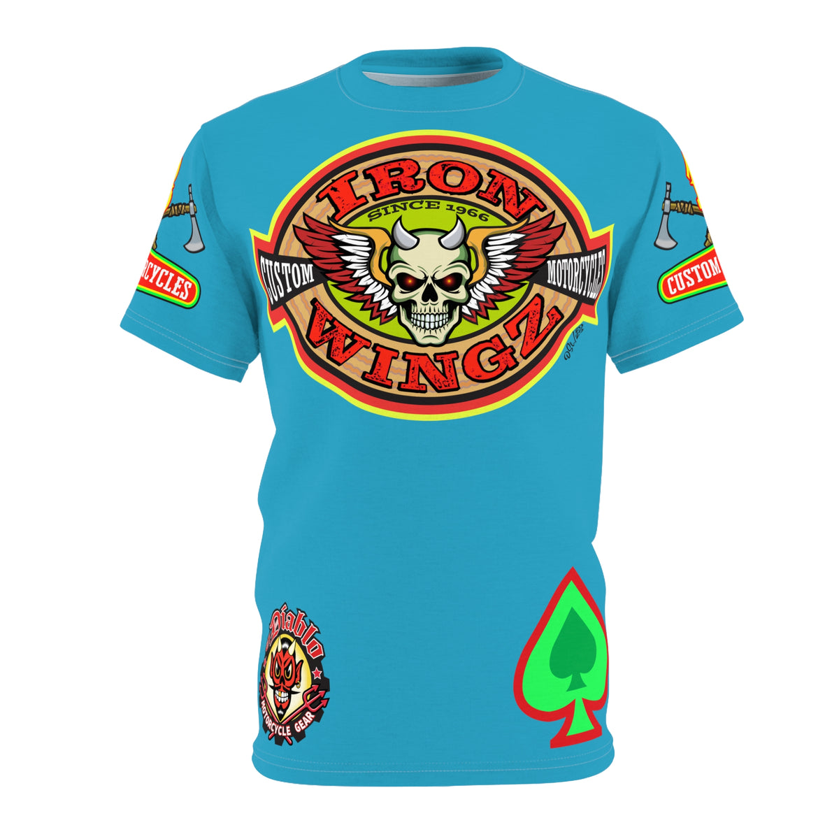 Iron WingZ Customs HiViz High Performance Motorcycle Riding Super Tee