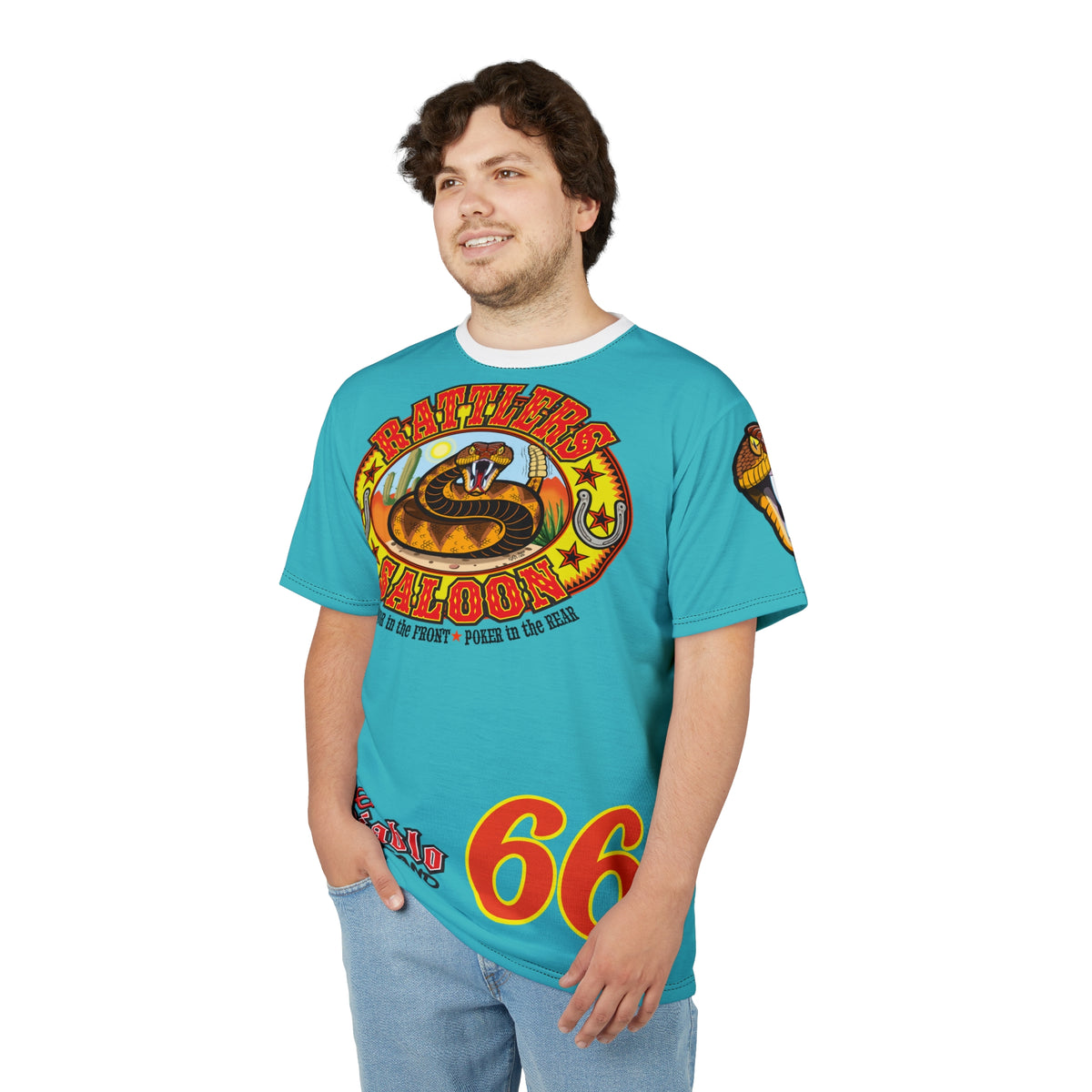 Rattlers Saloon  SUPER TEE — Vintage Biker 66 Graphic Shirt
