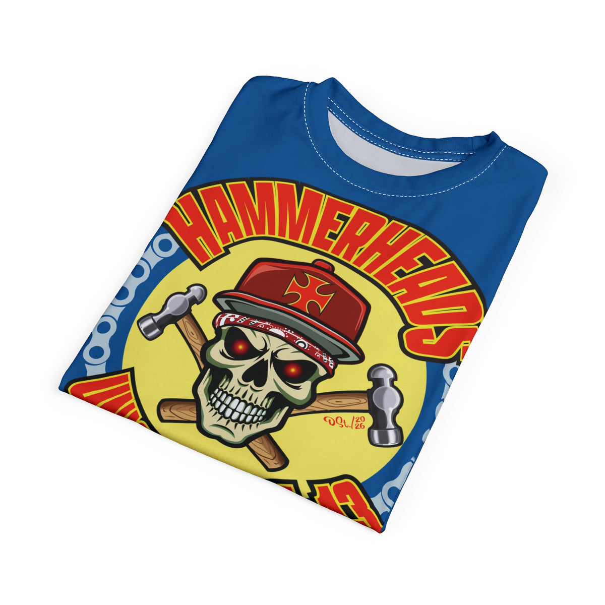 Hammerheads Union Local 13  -  Custom Motorcycle Riding Super Tee - Super Comfort and Fit