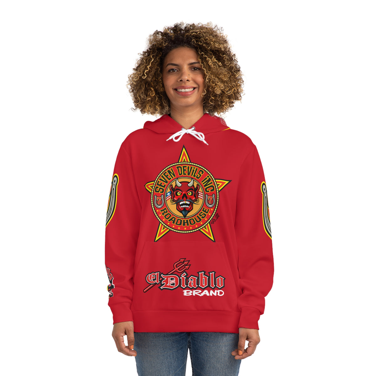 HoodZ Seven Devils Roadhouse Retro Devil Logo Pullover Hoodie