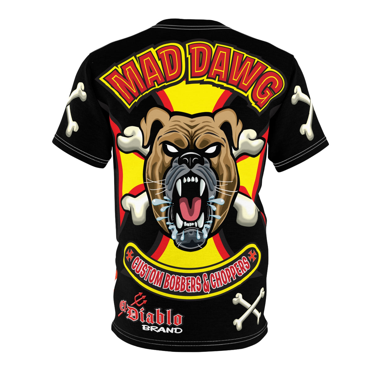 SRT Mad Dawg Customs Americana, Edgy Motorcycle Apparel, HiViz Custom Riding TEE, Rebel Fashion, Biker Style