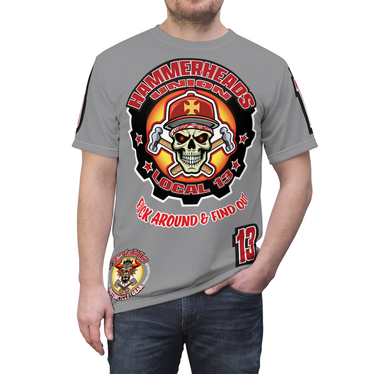 Hammerheads Union Local 13 Motorcycle Super T - Colourful High Visibility T-Shirts
