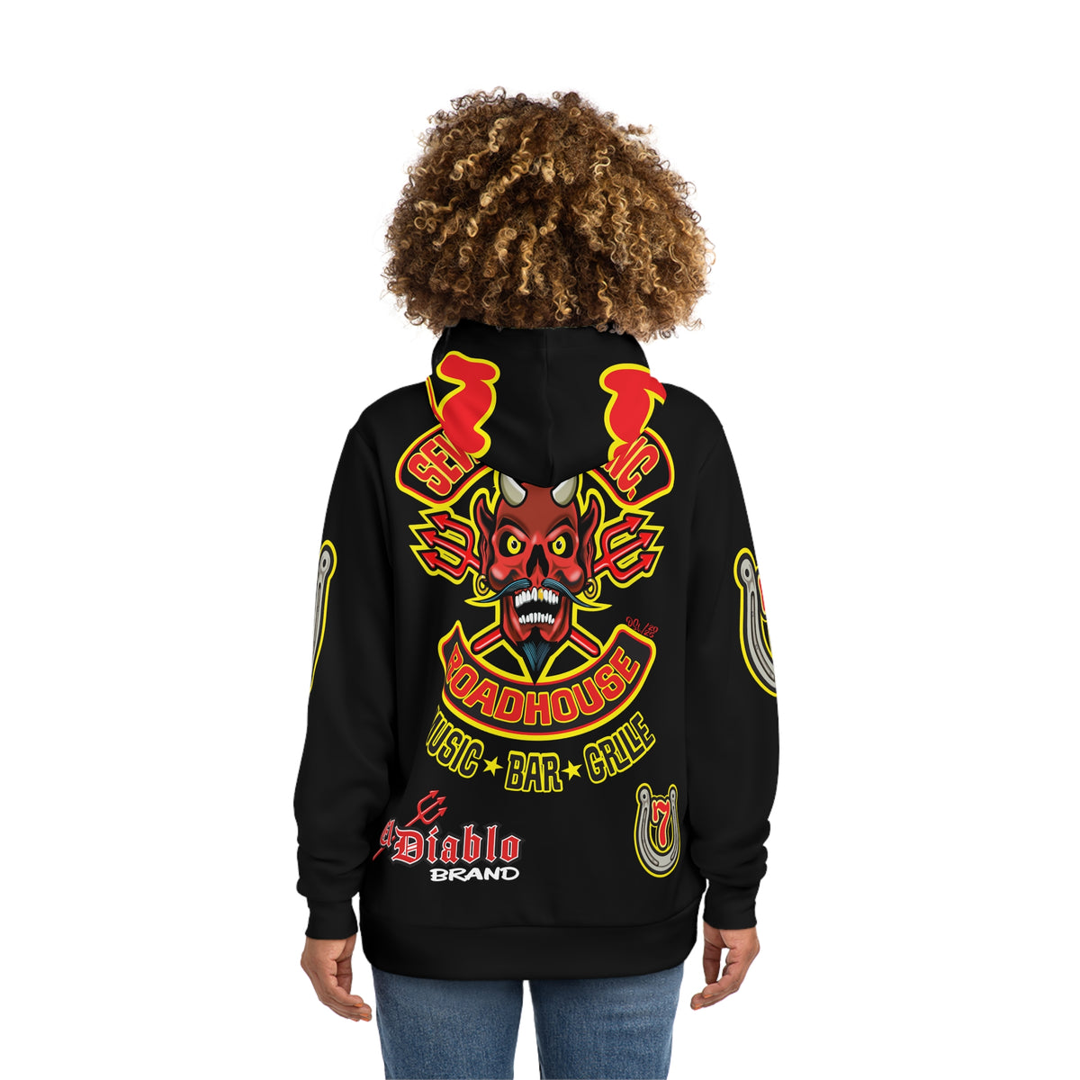 HoodZ Seven Devils Roadhouse Retro Devil Logo Pullover Hoodie