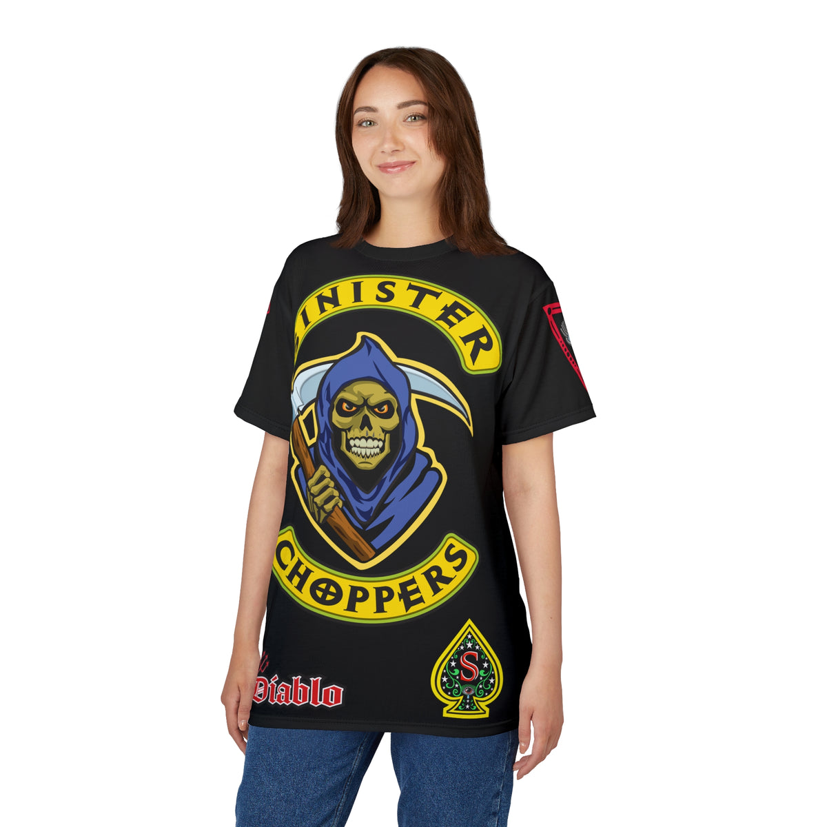 Sinister Choppers - Reaper - HiViZ Super Tee - See & Be Seen - Spectacular Custom Motorcycle Riding Gear
