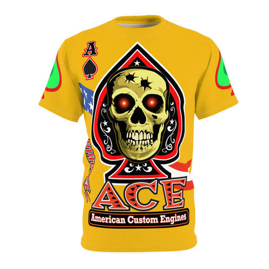 American Custom Engines ACE - Special Lumina Green  Ace of Spades Death Card High visibility Graphics