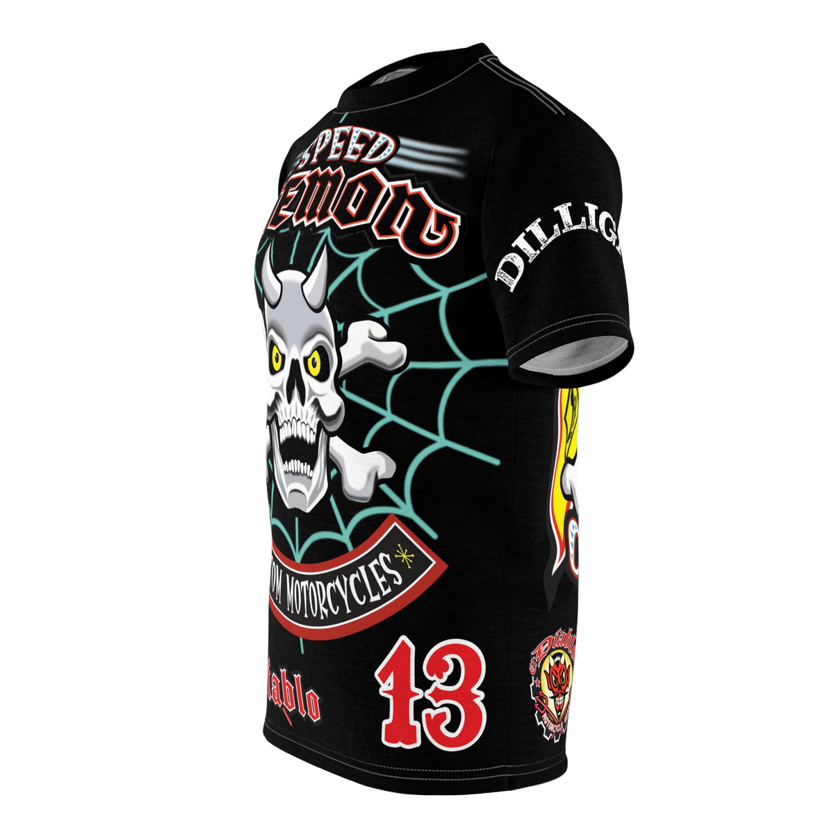 Speed Demon Customs HiViz BadAss Motorcycle Riding Super T