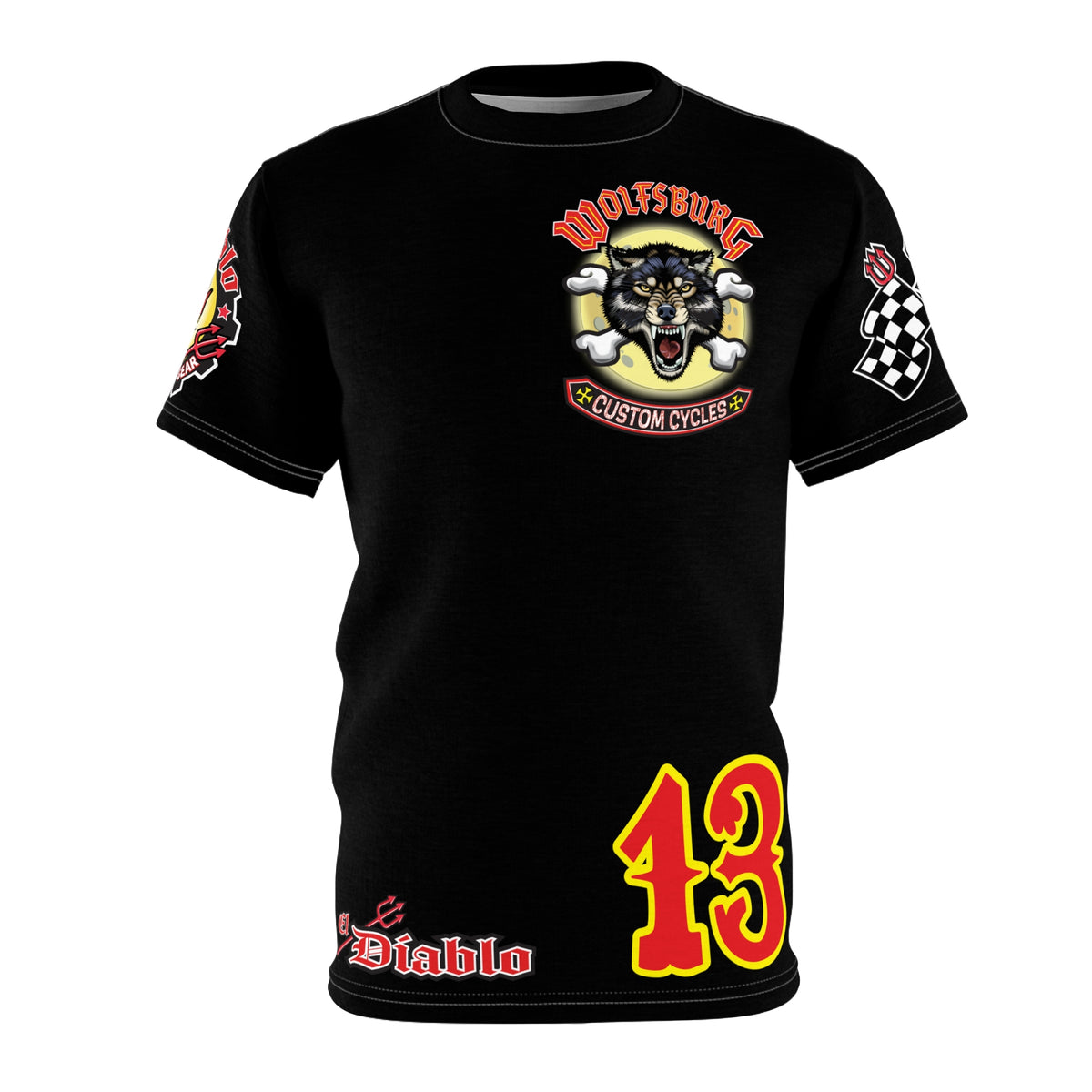 Wolfsburg Custom Cycles - HiViz, High Comfort and Performance Riding Tee Shirt