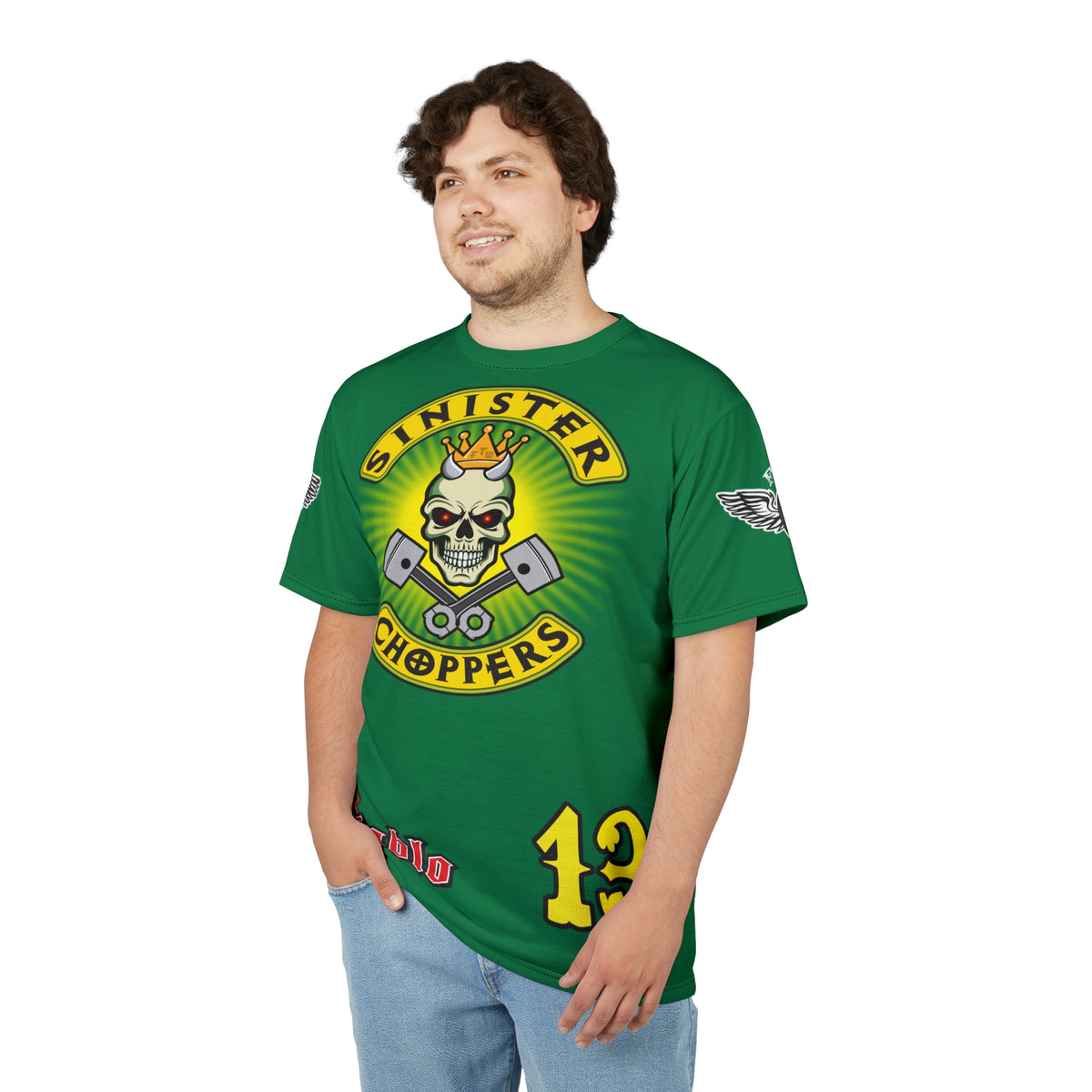 Sinister Choppers HiViz Super Tee - Custom Designed Motorcycle Riding Gear