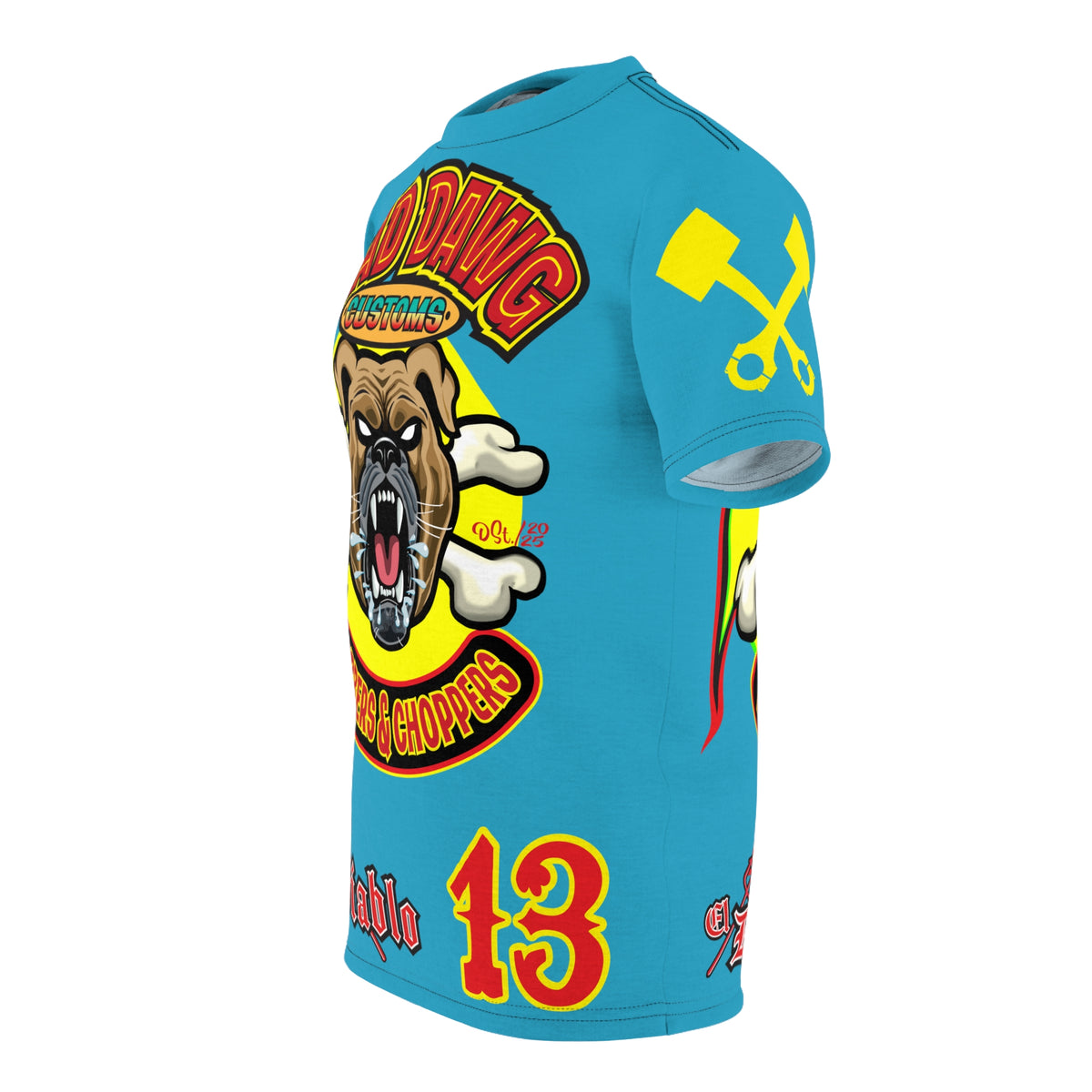 Mad Dawg Customs HiViz, High Performance Super Tee - Mad Dawgs & Bad Dawgs must have Riding Super Tee