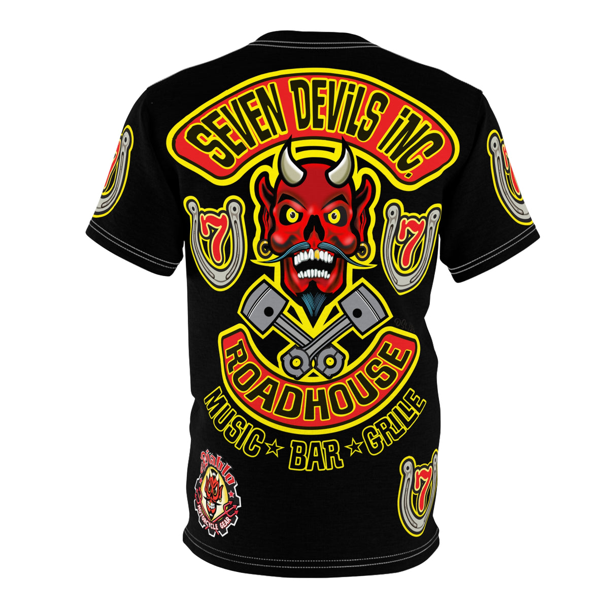 Seven Devils Inc. Roadhouse HiViz Graphic Tee - Motorcycle Custom Riding Super Tee