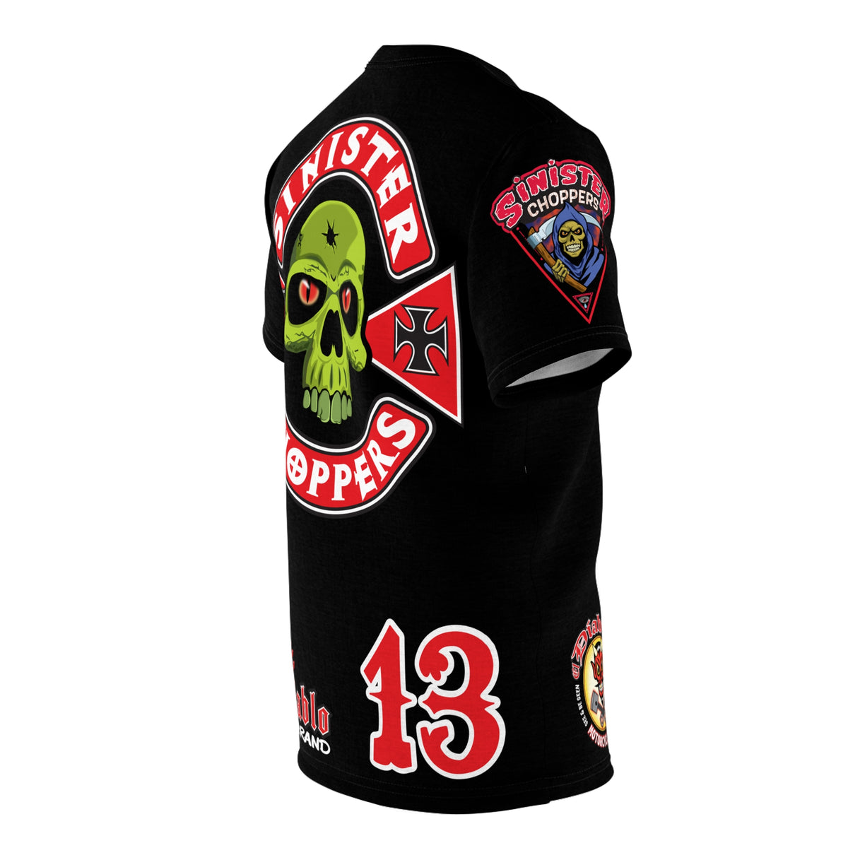 SRT Sinister Choppers  Super Tee - Clean, Beautiful, Design - Outrageous Biker Gear