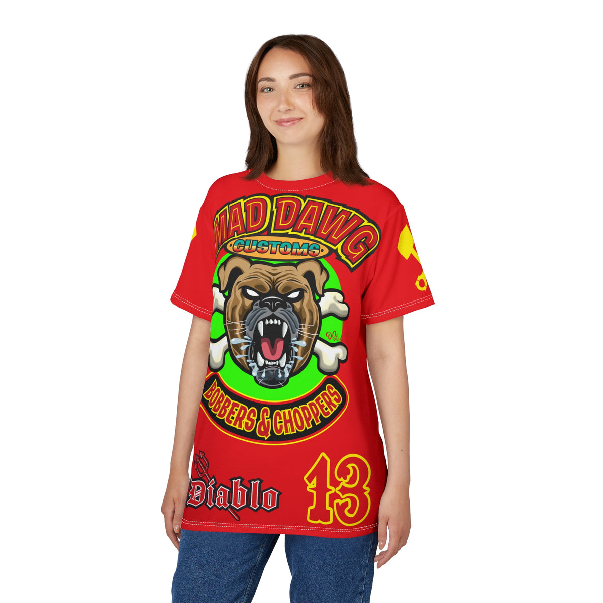 Mad Dawg Customs HiViz, High Performance Super Tee - Mad Dawgs & Bad Dawgs must have Riding Super Tee