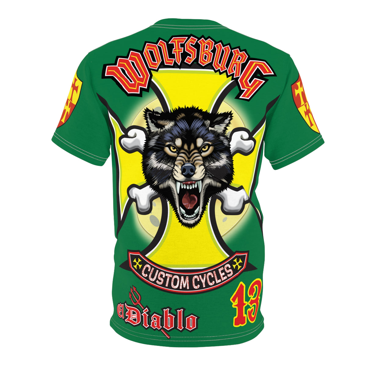 Wolfsburg Custom Cycles HiViz High Comfort Motorcycle Riders Super Tee