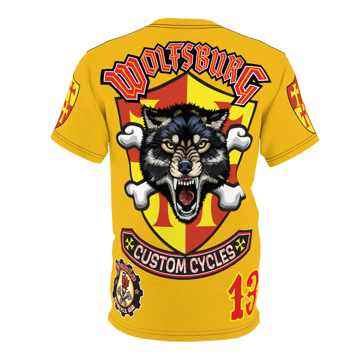 Wolfsburg Custom Cycle HiViz, High Performance Custom Motorcycle Riders Super Tee