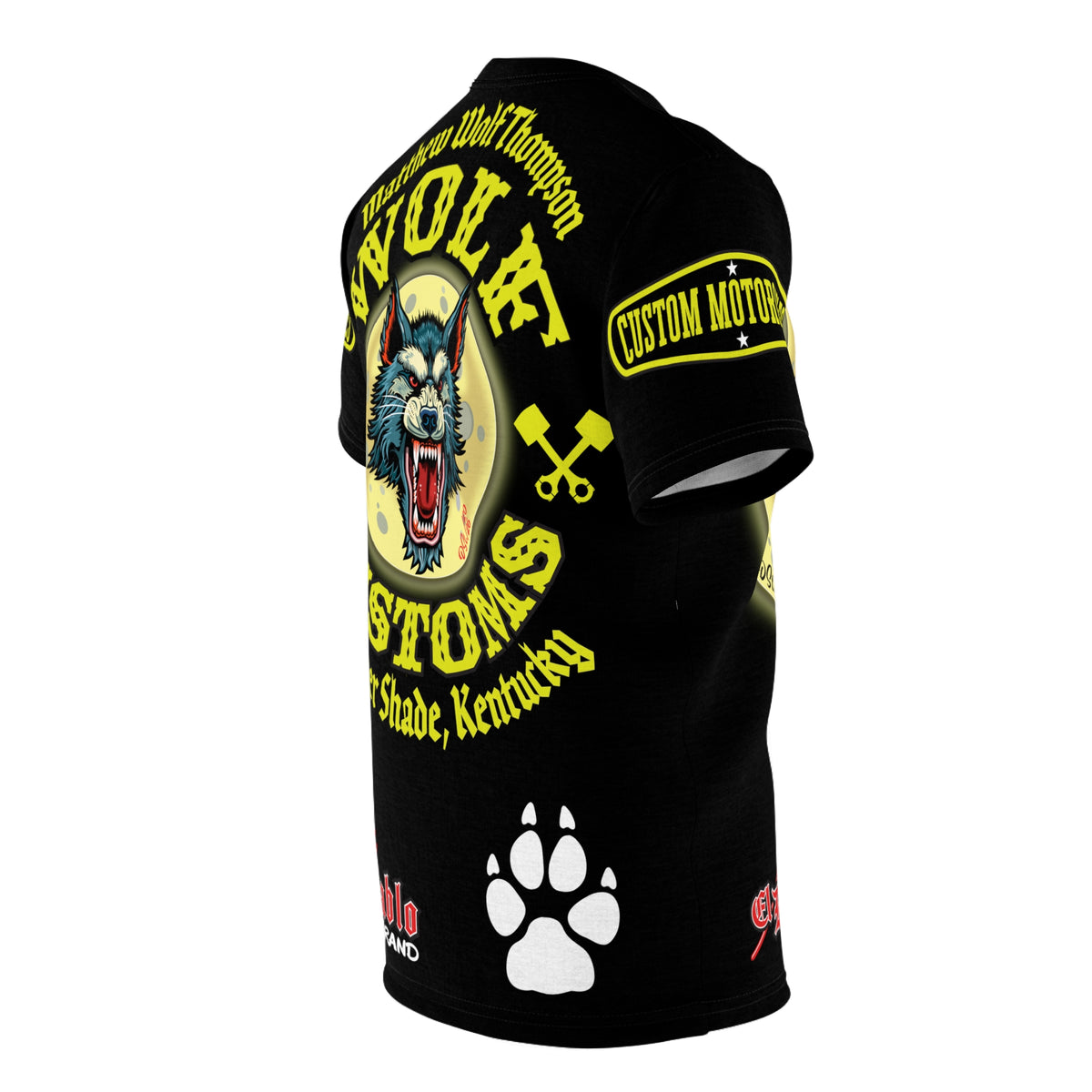 MWT Wolf Custom Motorcycles Super Riding Tee — Viciously Cool High Performance Motorcycle Riding Shirt