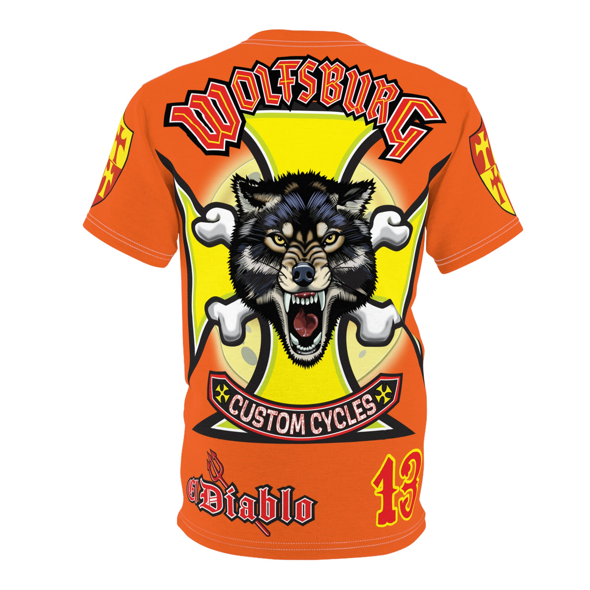 Wolfsburg Custom Cycles HiViz High Comfort Motorcycle Riders Super Tee