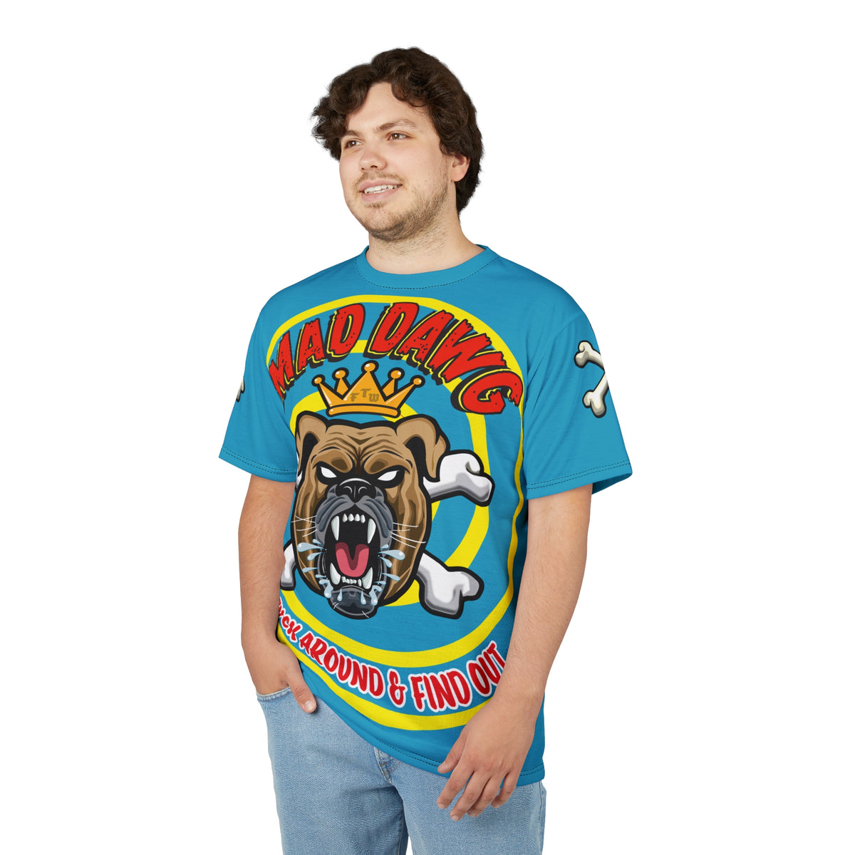 Mad Dawg Customs  FAFO HiViz Motorcycle Super Tee