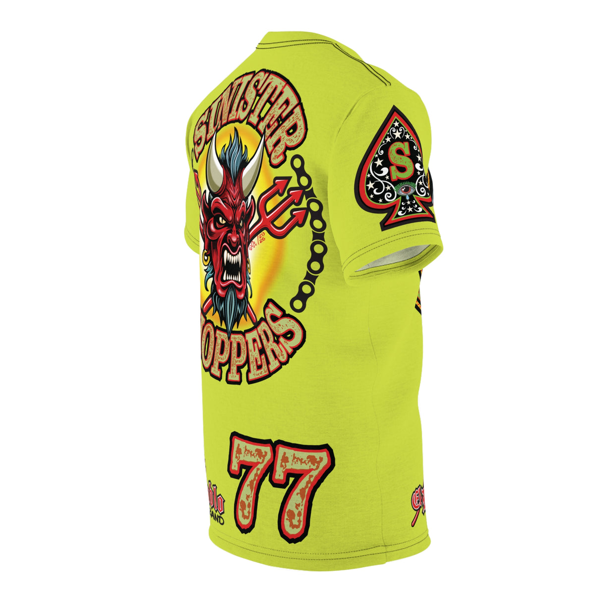 VERY Special Sinister Choppers BIG D HIVIZ SUPER TEE— Ride Cool Look Cool in our Best Super Tee