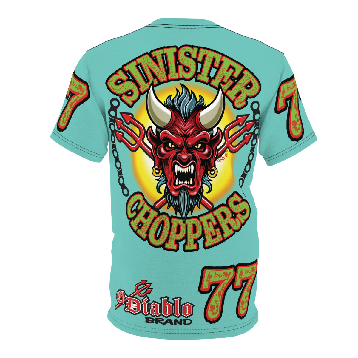 Sinister Choppers BLACKHAWK MIAMI SPECIAL SUPER T— Ride Cool, Look Cool in our Best Super Tee
