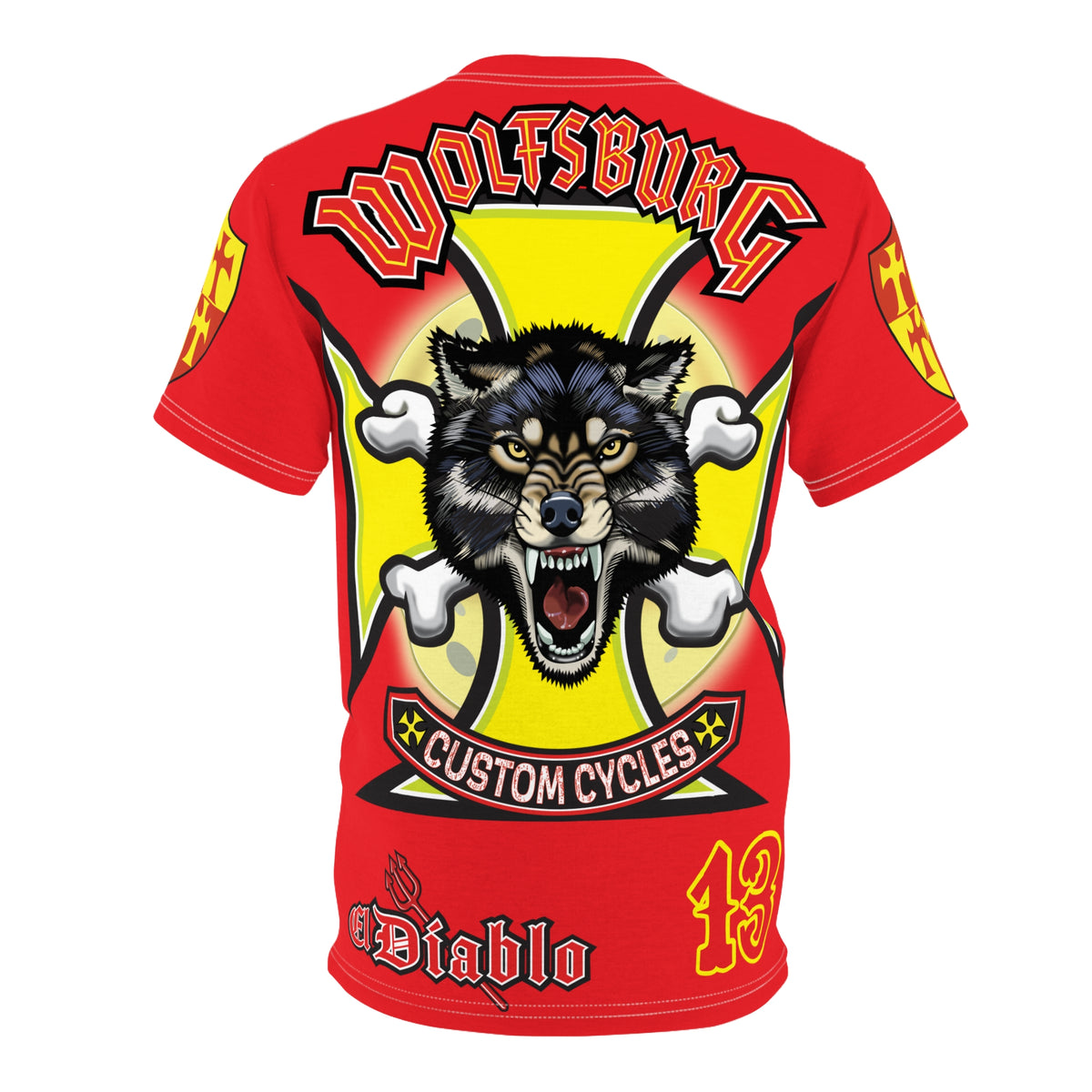 Wolfsburg Custom Cycles HiViz High Comfort Motorcycle Riders Super Tee
