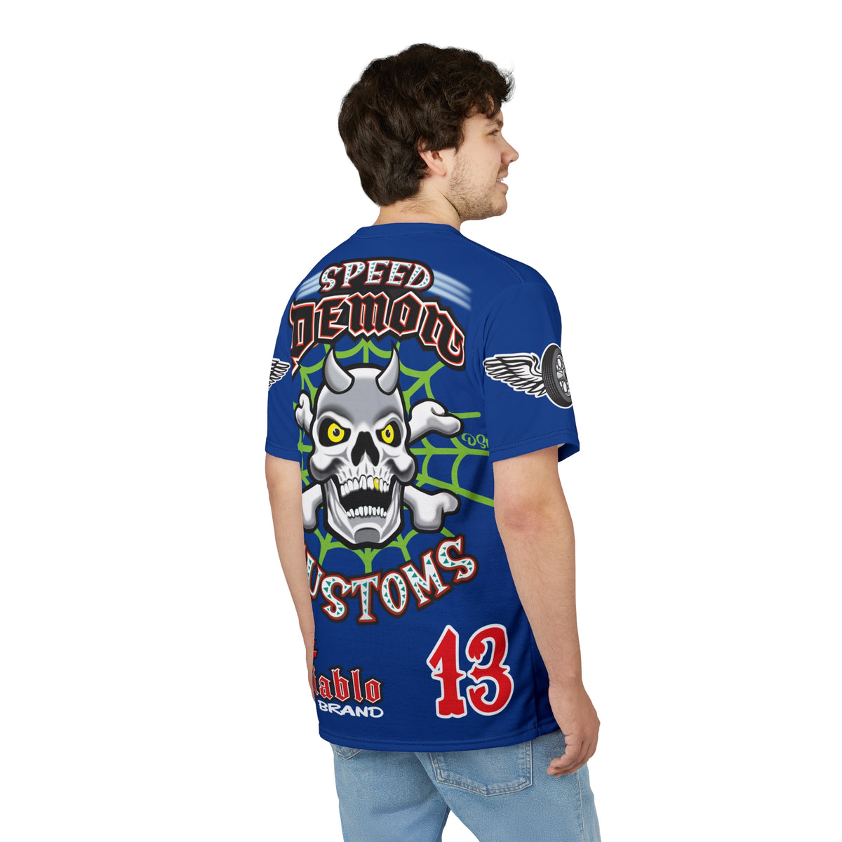 SRT Speed Demon Customs Spectacular  Super Riding Tee - Devilishly Demented Bold Biker Design