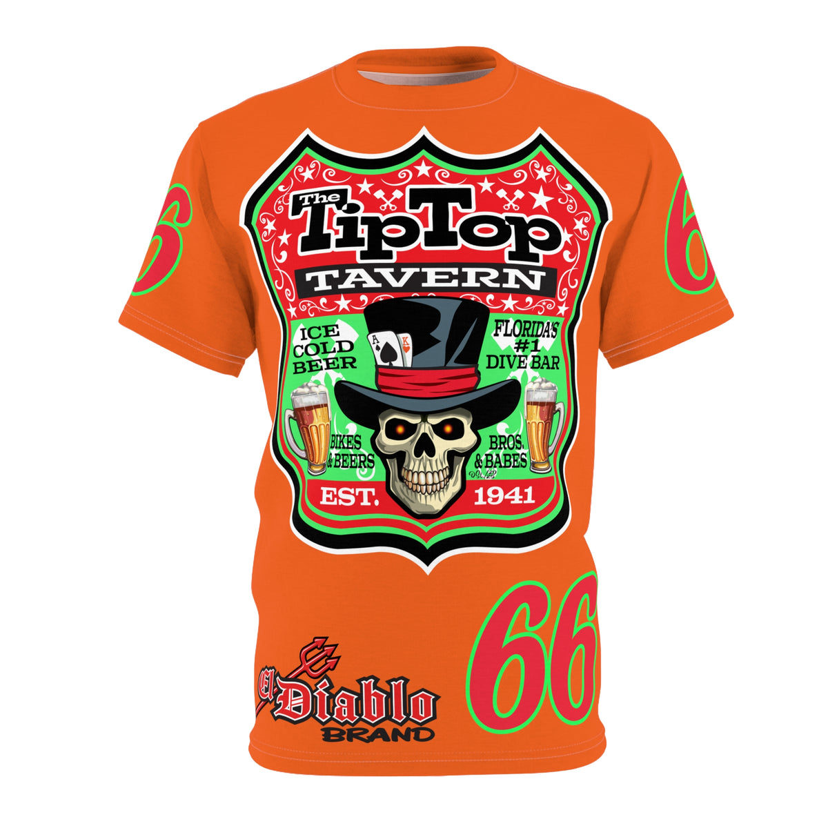 Tip Top Tavern Dive Bar Super Tee (*Limited Edition) - America's Best Dive Bar, Bikes Beers Babes & Bros. - Honouring Biker Bar Tee