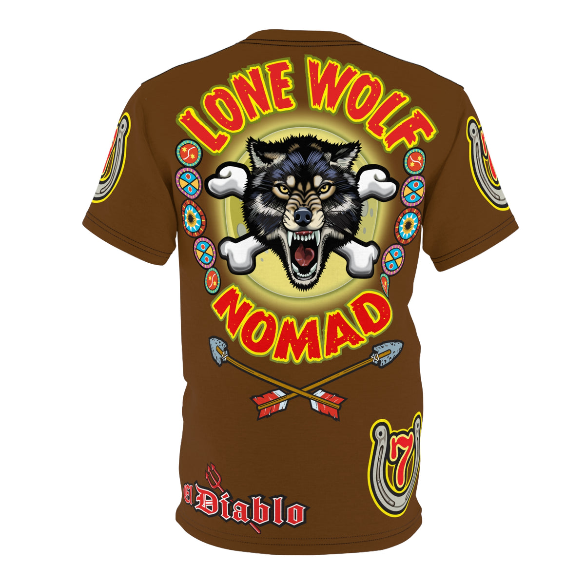 Lone Wolf Nomad HiViz Super Tee - Special Design for Independent No Club Riders