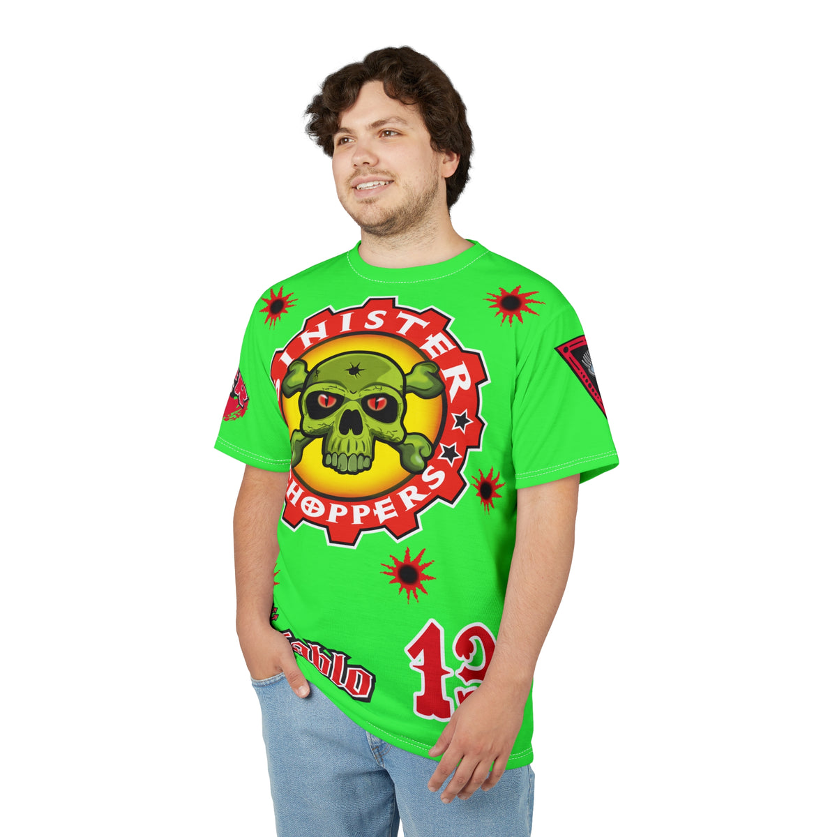 Very Special Sinister Choppers HiViz Bad Attitude Super Tee