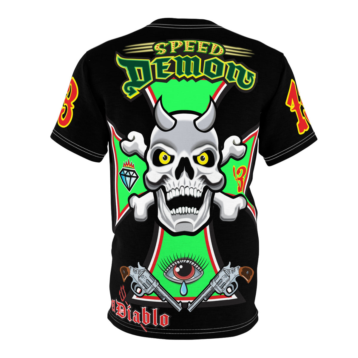 Speed Demon HiViZ Riding Super Tee - Superior Riding Comfort- The Intimidator
