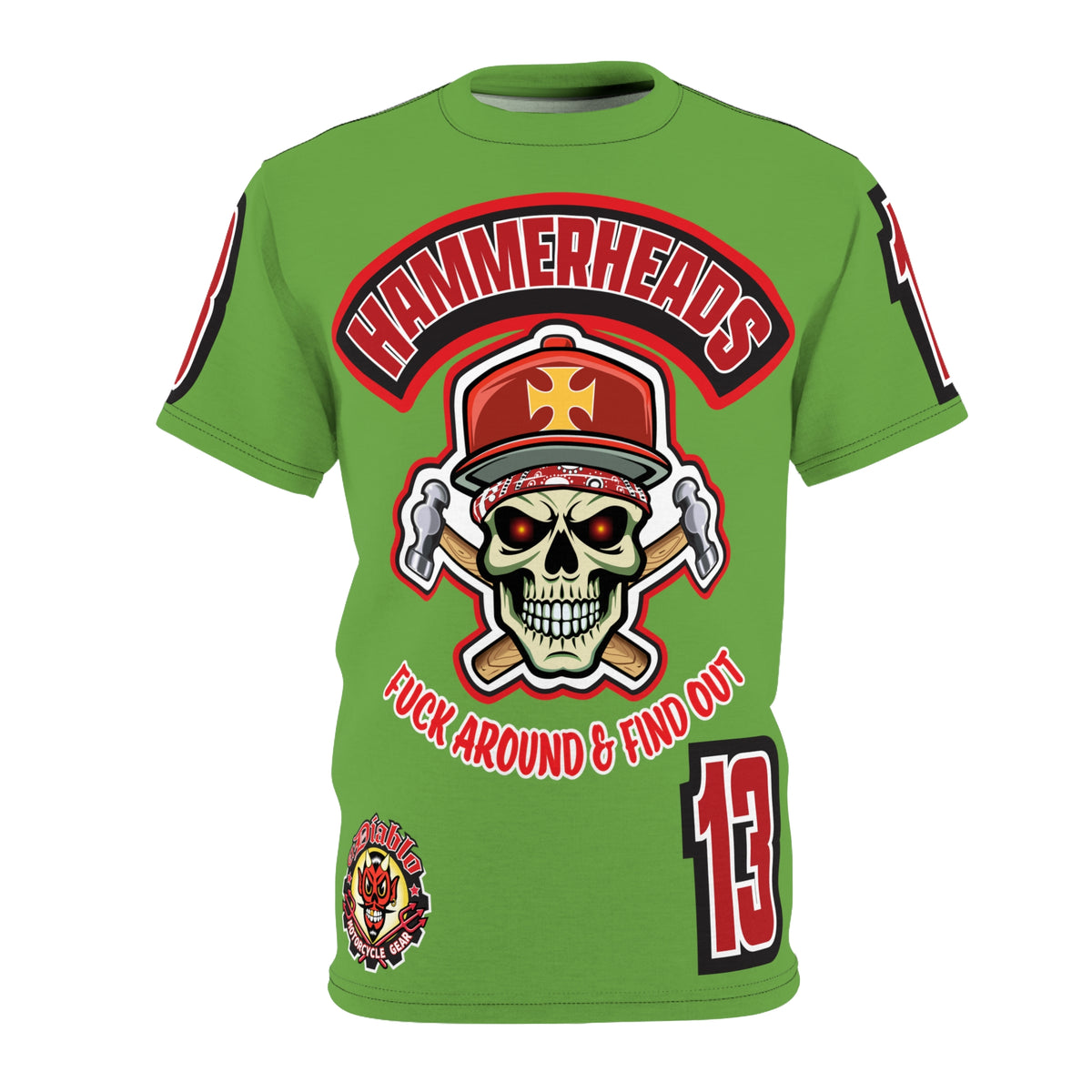 Hammerheads Union Local 13 FAFO Hardcore Biker Super Tee