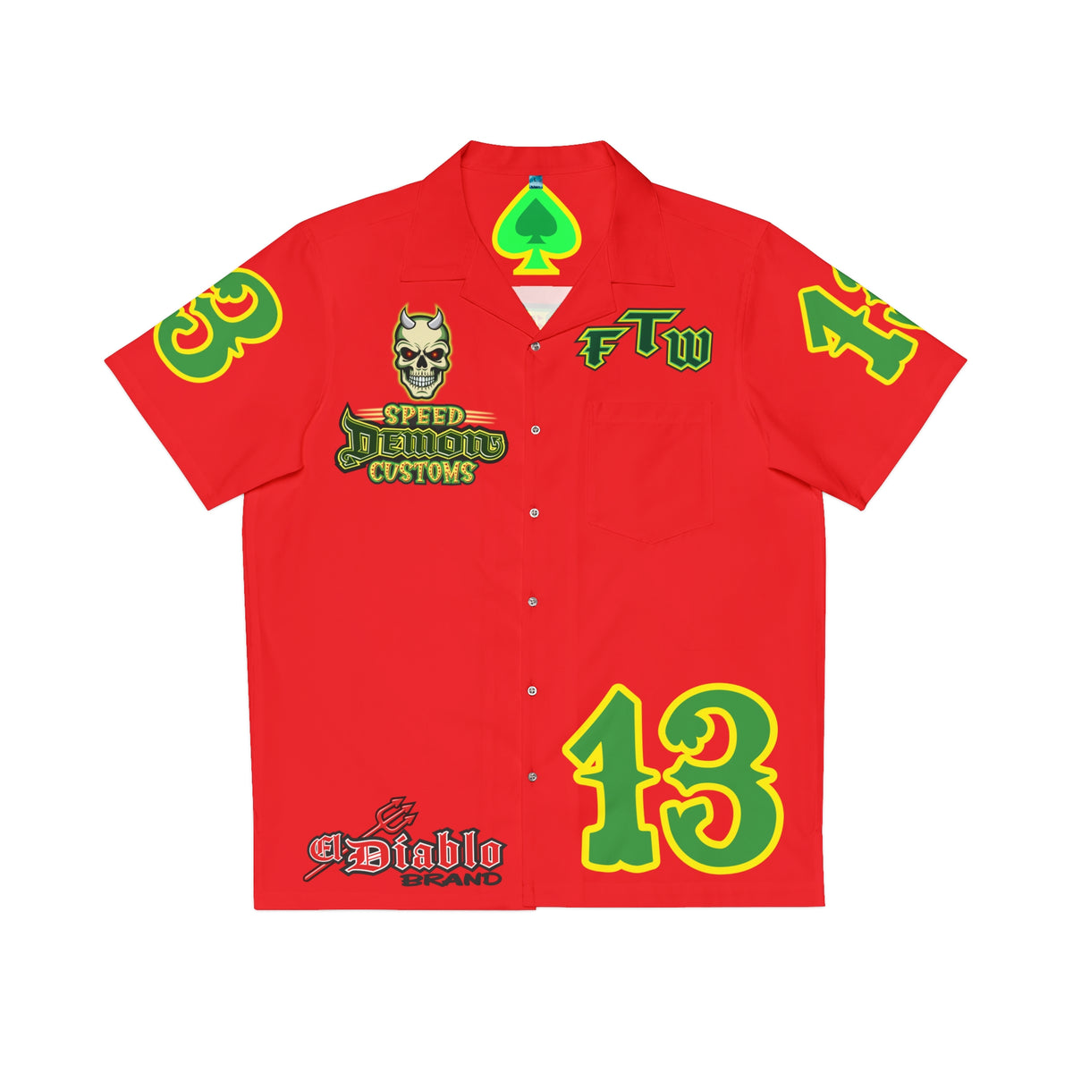 Big Bopper Men's Hawaiian Shirt - Speed Demon Special cut