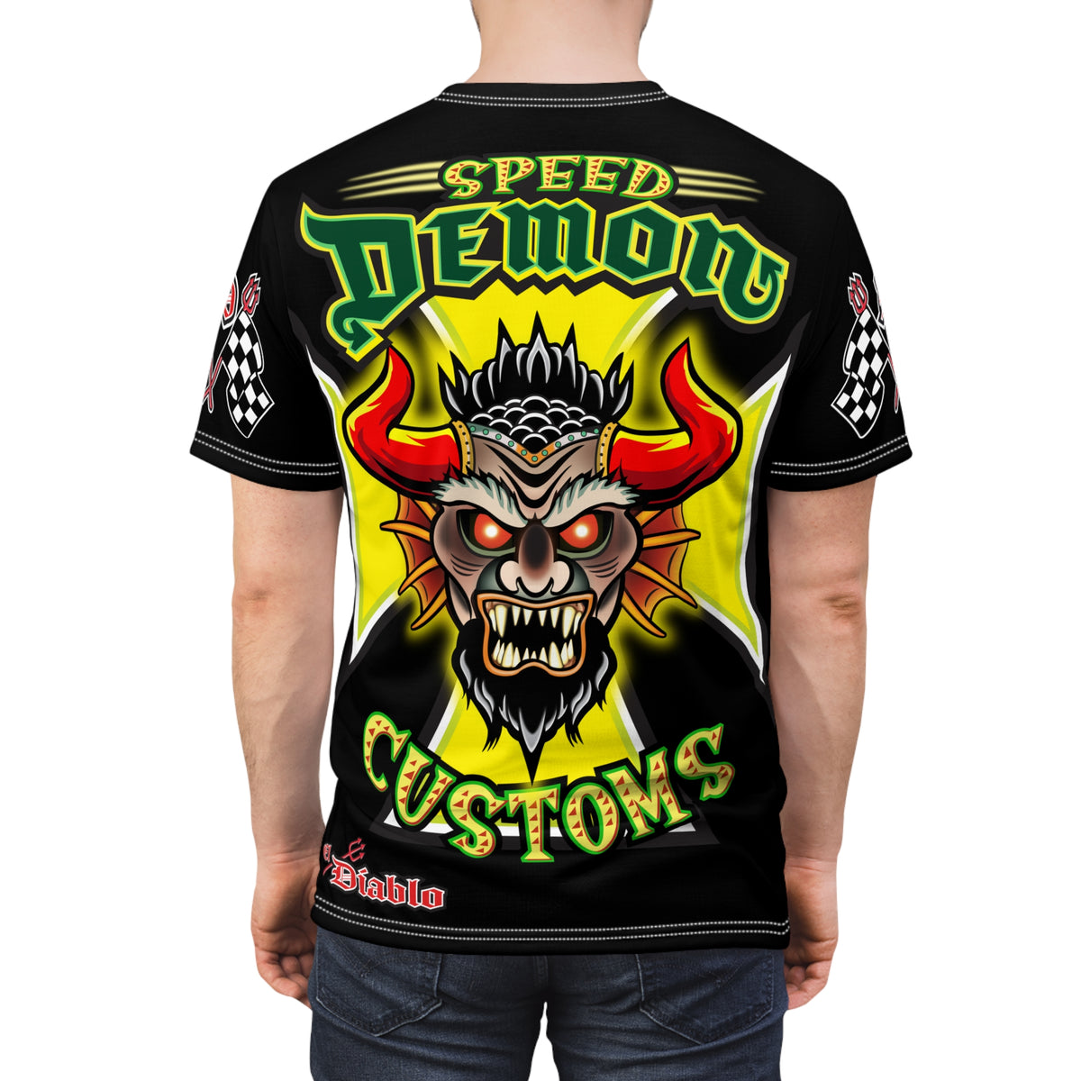 Speed Demon HiViz Custom Motorcycle Super Tee