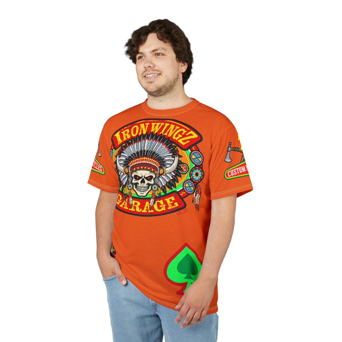 Iron WingZ Customs HiViz High Performance Motorcycle Riding Super Tee