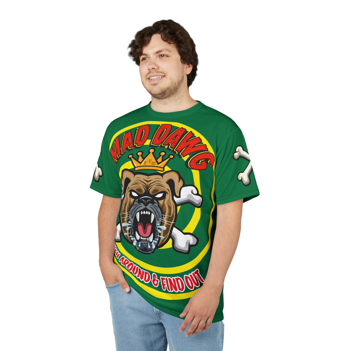 Mad Dawg FAFO HiViz Custom Motorcycle Riding Tee
