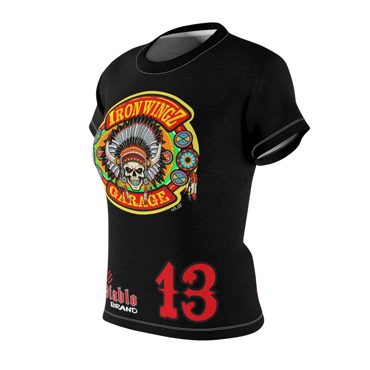 Women's Cut IronWingZ Custom Motorcycles Graphic Tee — HiviZ Graphics